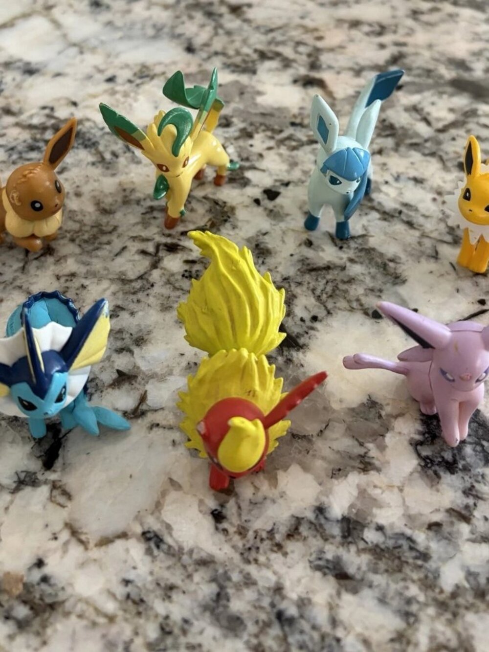 Eeveelution TOMY Lot Eevee Flareon Missing Ear